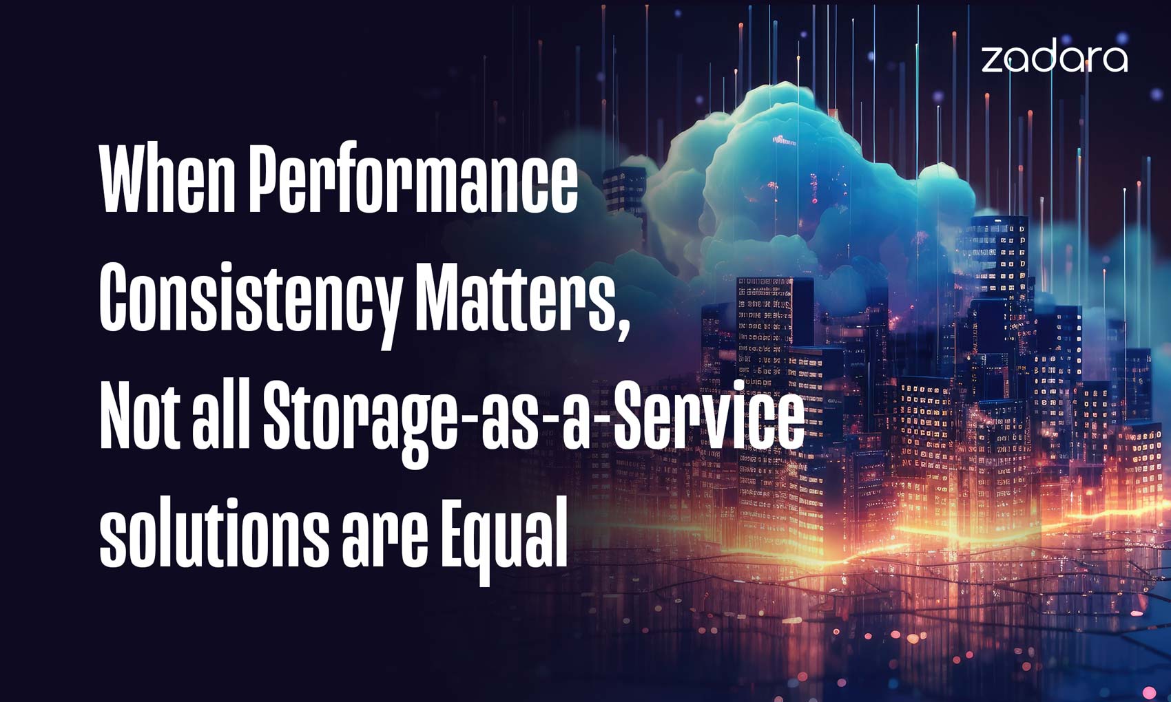 When Performance Consistency Matters, <br>Not all Storage-as-a-Service Solutions are Equal