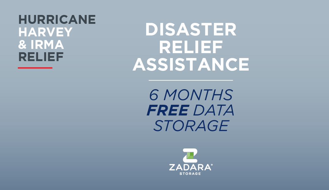 Zadara Storage Offers Storage-as-a-Service Disaster Relief to Businesses Impacted by Recent Hurricanes