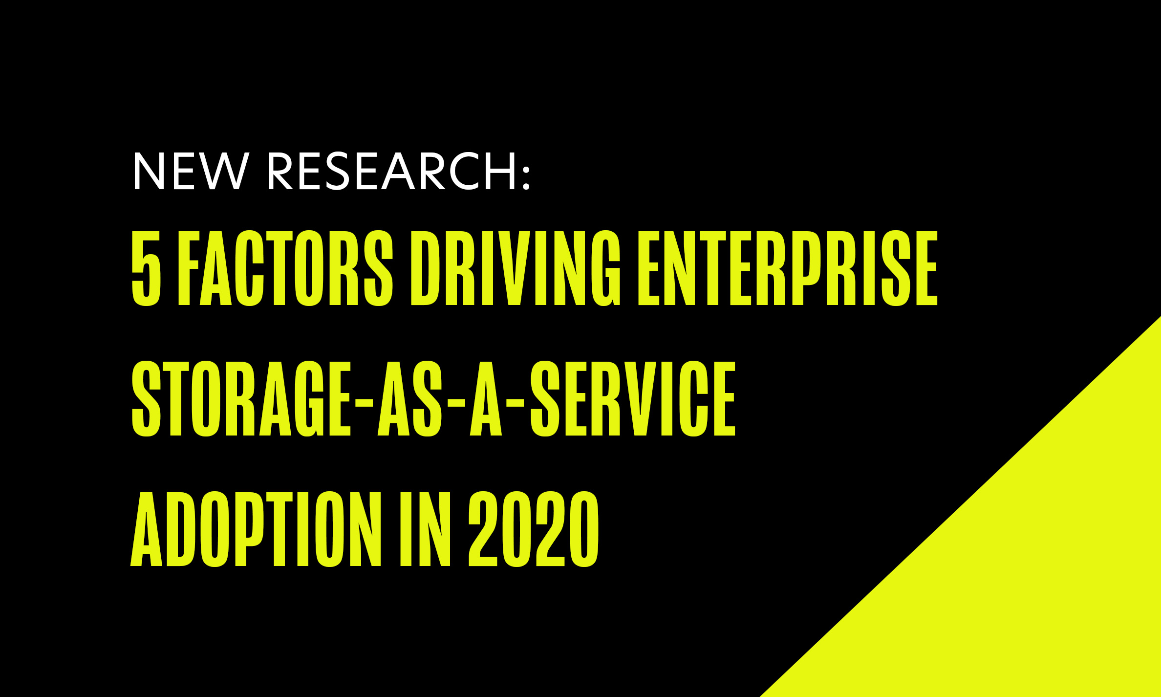 IDC Vendor Spotlight Report: Benefits of Storage as a Service