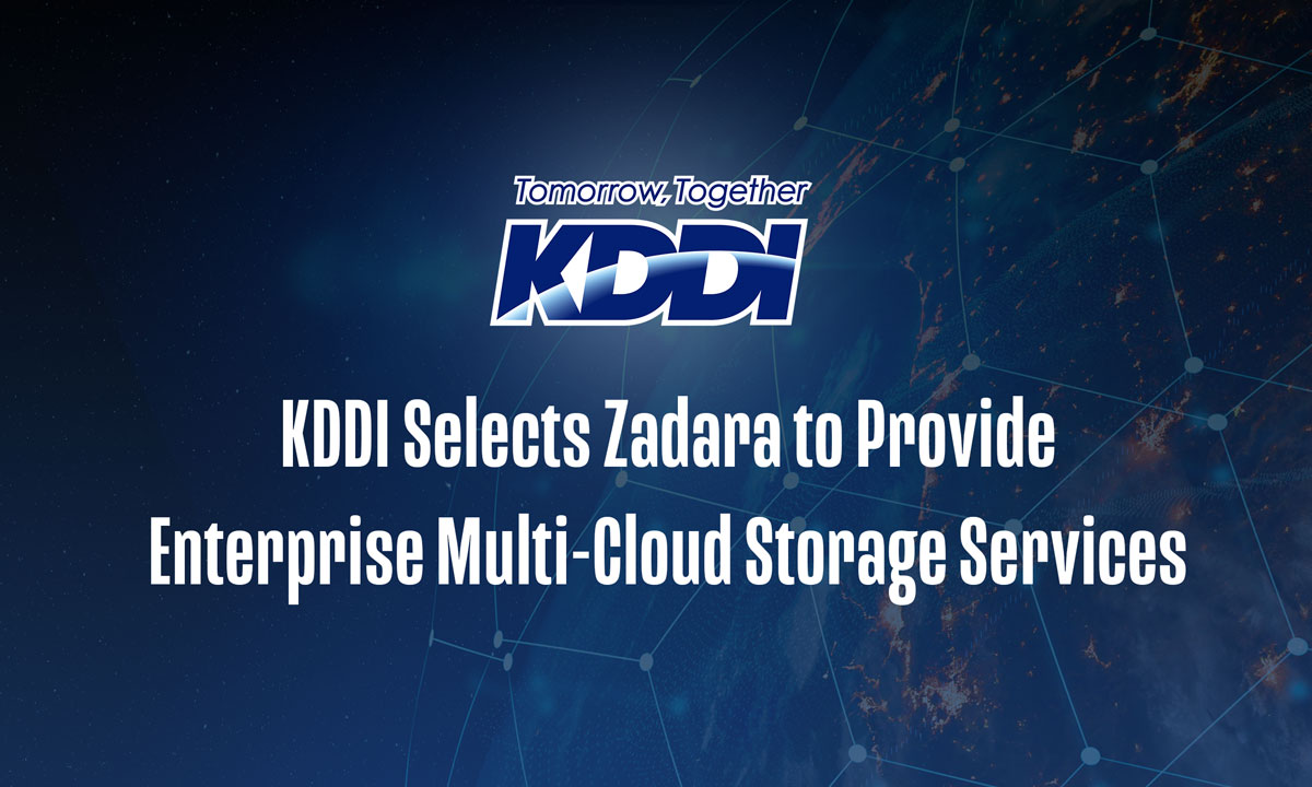 KDDI Selects Zadara to Provide Enterprise Multi-Cloud Storage Services