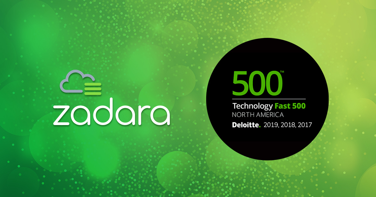 Zadara Named to Deloitte’s 2019 Technology Fast 500